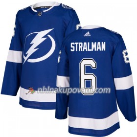 Tampa Bay Lightning Dresy Anton Stralman 6 Adidas 2017-2018 Modrá Authentic - Pánské